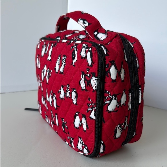 Vera Bradley Playful Penguin Red Cosmetic Case - Picture 5 of 16